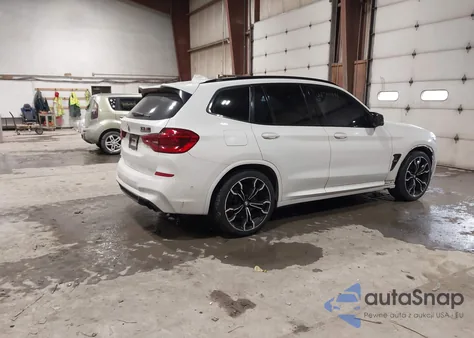 2021 BMW X3 M z USA, uszkodzony, nr VIN 5YMTS0C08M9F12989
